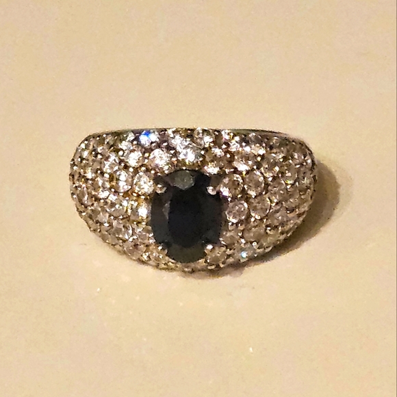 Stauer Jewelry - Monique Sapphire Sterling Silver Stauer Ring